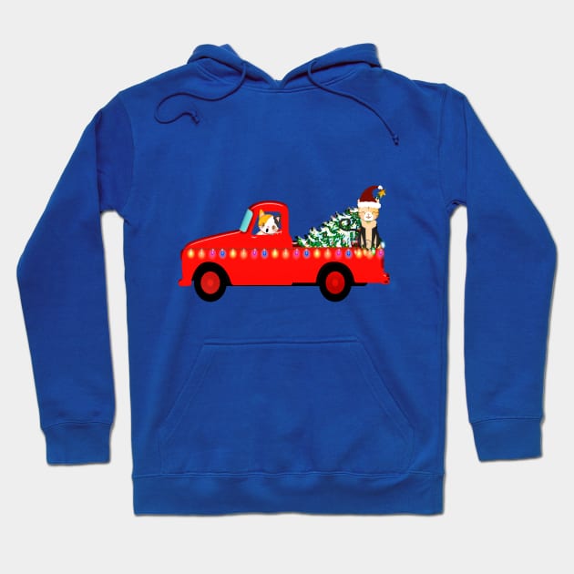 Christmas Tree & Pets Hoodie by holidaystore